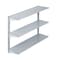 Triton Products Wall Mount Shelving Unit W/ 3 Steel Shelves & Mounting Hardware, Gray, 33" W x 31.5" H 1794 - alternate 1